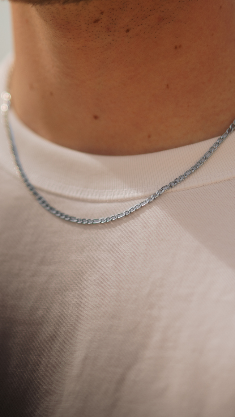 Figaro Ketting 3MM (Zilver)